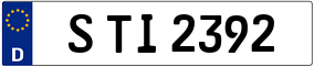 Truck License Plate